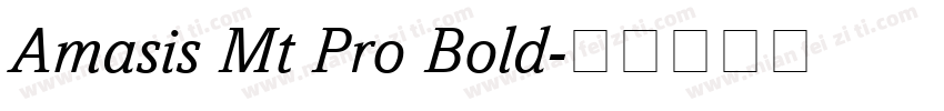 Amasis Mt Pro Bold字体转换